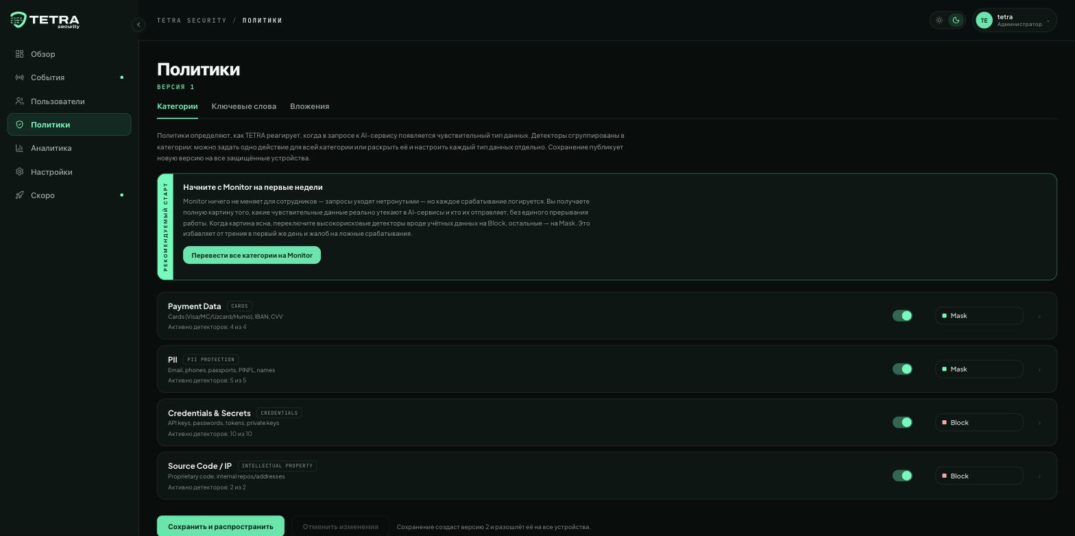 Политики → Категории